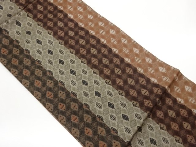 JAPANESE KIMONO / NAGOYA OBI / WOVEN RHOMBUS 